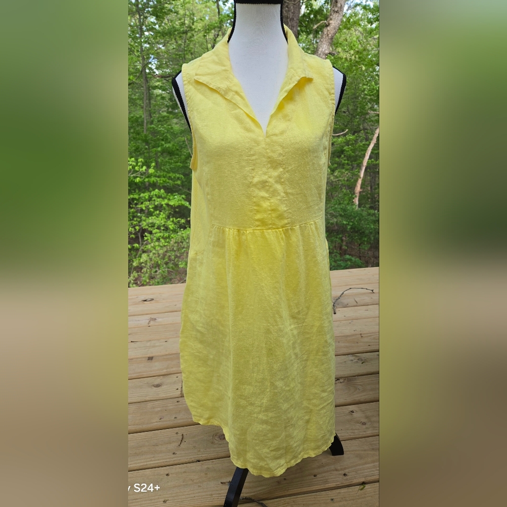 Yellow Sleeveless Dress